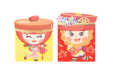 Cartoon Candy Tray/ Sticky Rice Red Packet (Pack of 6) 全盒仔年糕妹利是封 (六個裝)