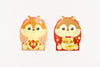 Cartoon Squirrel Red Packet (Pack of 6) 松鼠利是封 (六個裝)