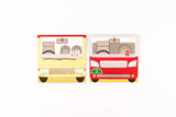 Cartoon Transportation Red Packet - Minibus x Taxi 卡通交通工具利是短封 - 小巴 x 的士