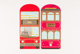 Cartoon Transportation Red Packet - Bus x Tram 卡通交通工具利是長封 - 巴士 x 電車